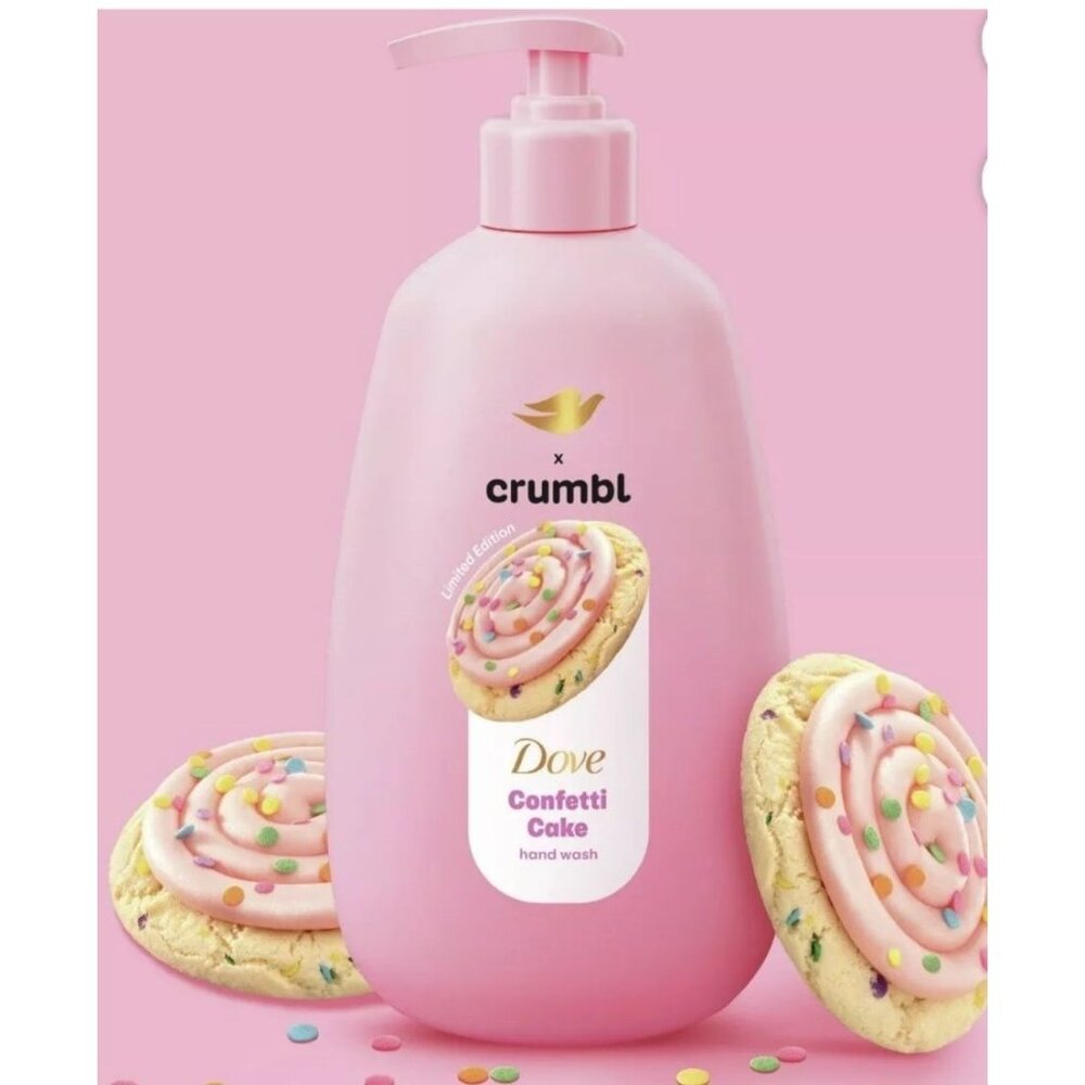 Dove X Crumbl Limited Edition Confetti Cake Hand Wash 13.5 Oz